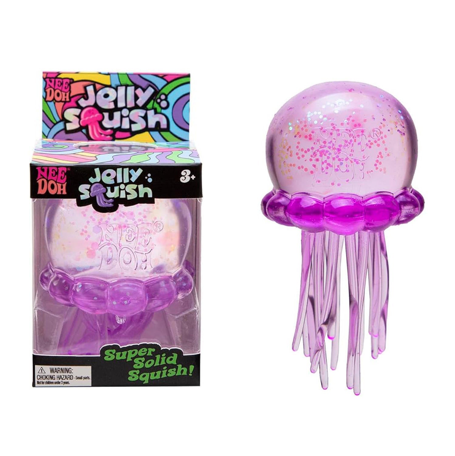 Large NeeDoh Jelly Squish jellyfish in purple
