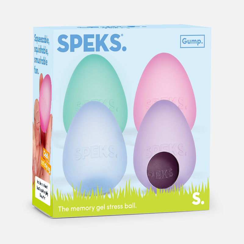 Speks Gump Eggs four-pack with packaging