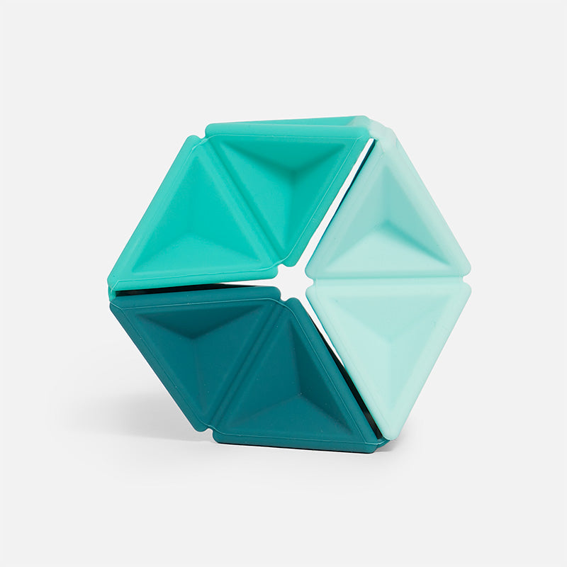 Speks Pivot Silicone Flexagon in Teal