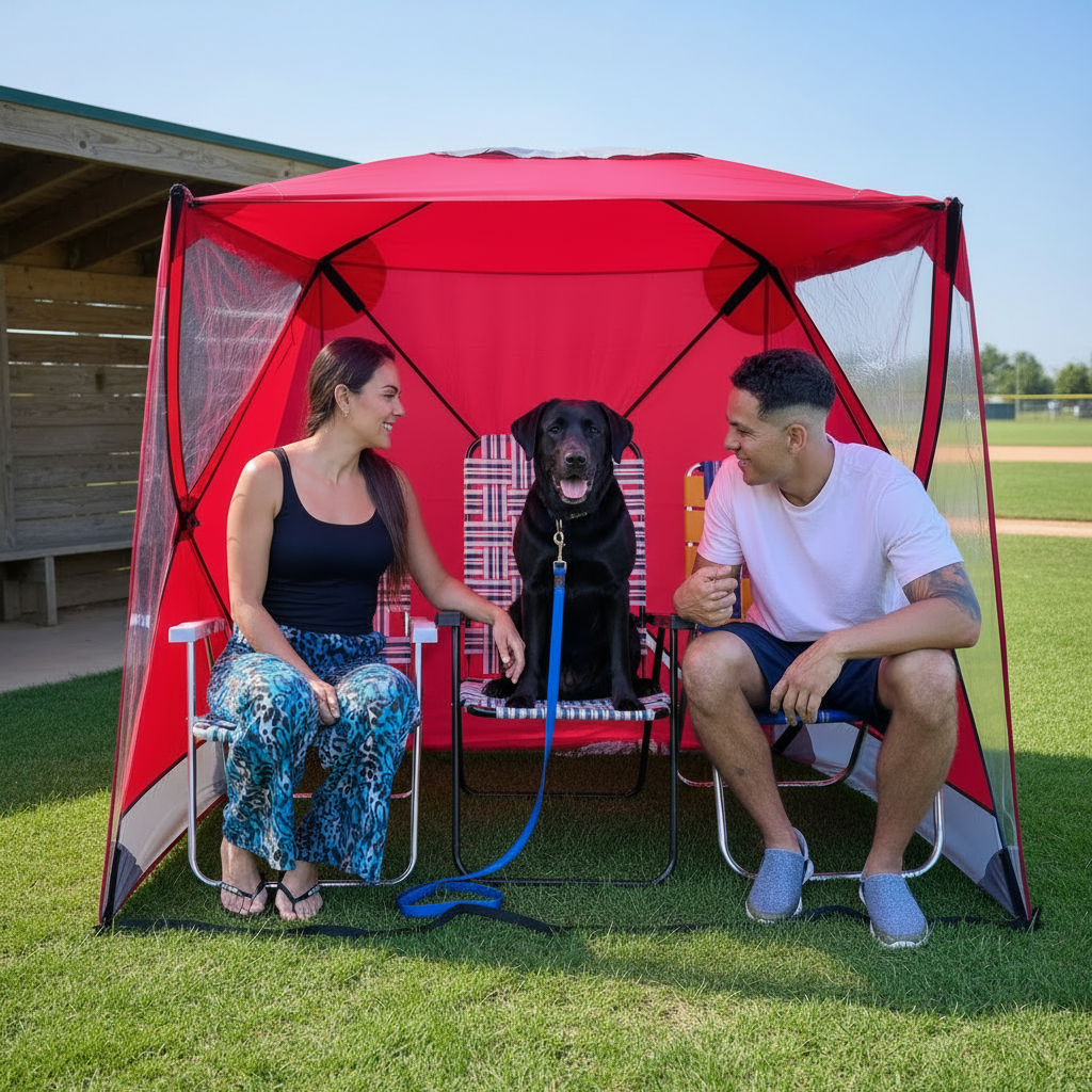 Sideline Reset Pop Up Sports Tent Pod Sun Protection Pop Up Tent - RED