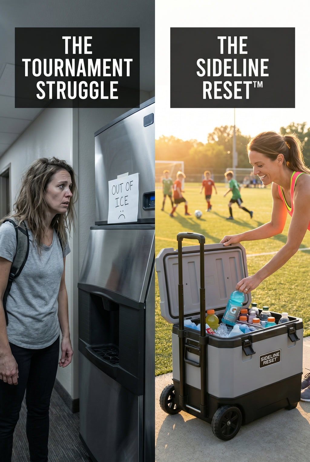 Sideline Reset™ Rolling Fridge & Freezer | 37L Tournament Travel Cooler