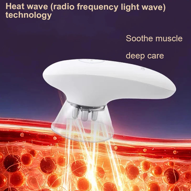 3 In 1 Body Cupping Scraping Massager With Suction Cup Heating Device