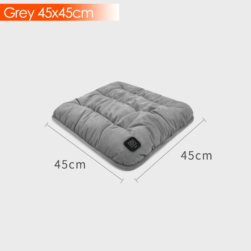 USB 5V Electric Heating Cushion 3-Speed Adjustable Thermostat Heating Pad Office Car Seat Body Winter Warmer Pet Heated Cushion