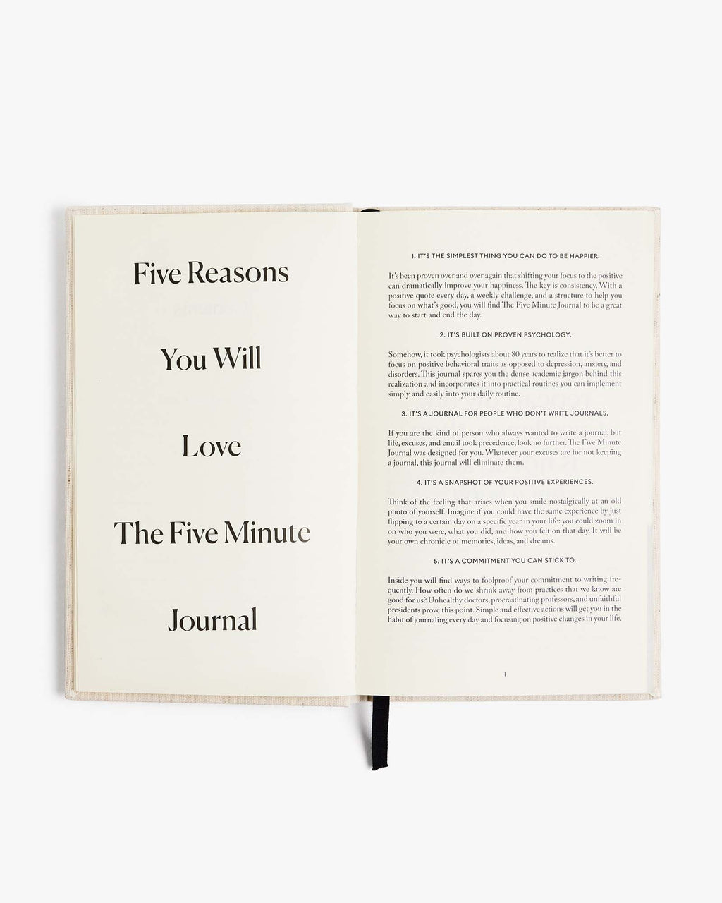 The Five Minute Journal Original Linen Gratitude Journal For Daily Positivity