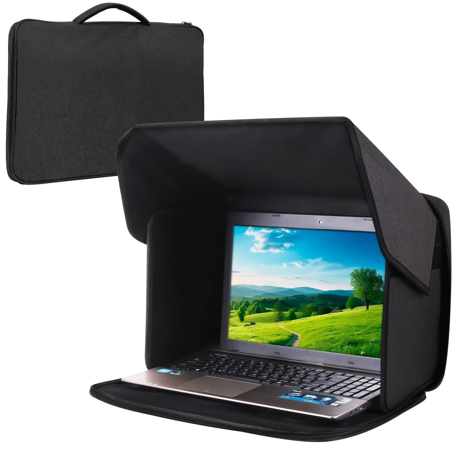 Sideline Reset™ WorkShade Laptop Cover – Portable Glare Shield for Travel & Sidelines