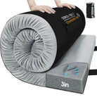 Portable cot-size memory foam sleep pad for travel and guest rooms