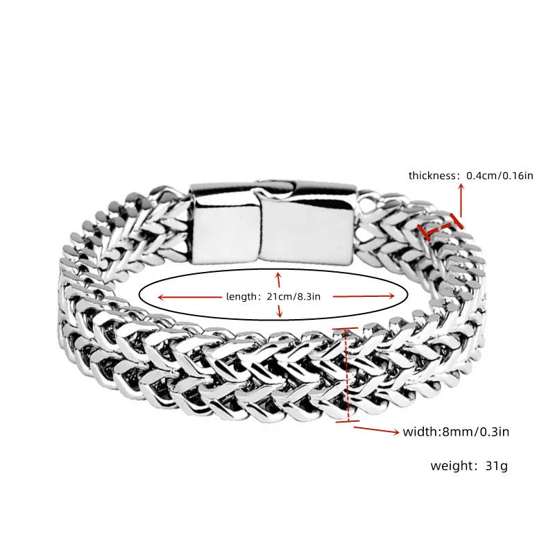 Steadfast Braided Steel Bracelet for Men Durable Everyday Wear