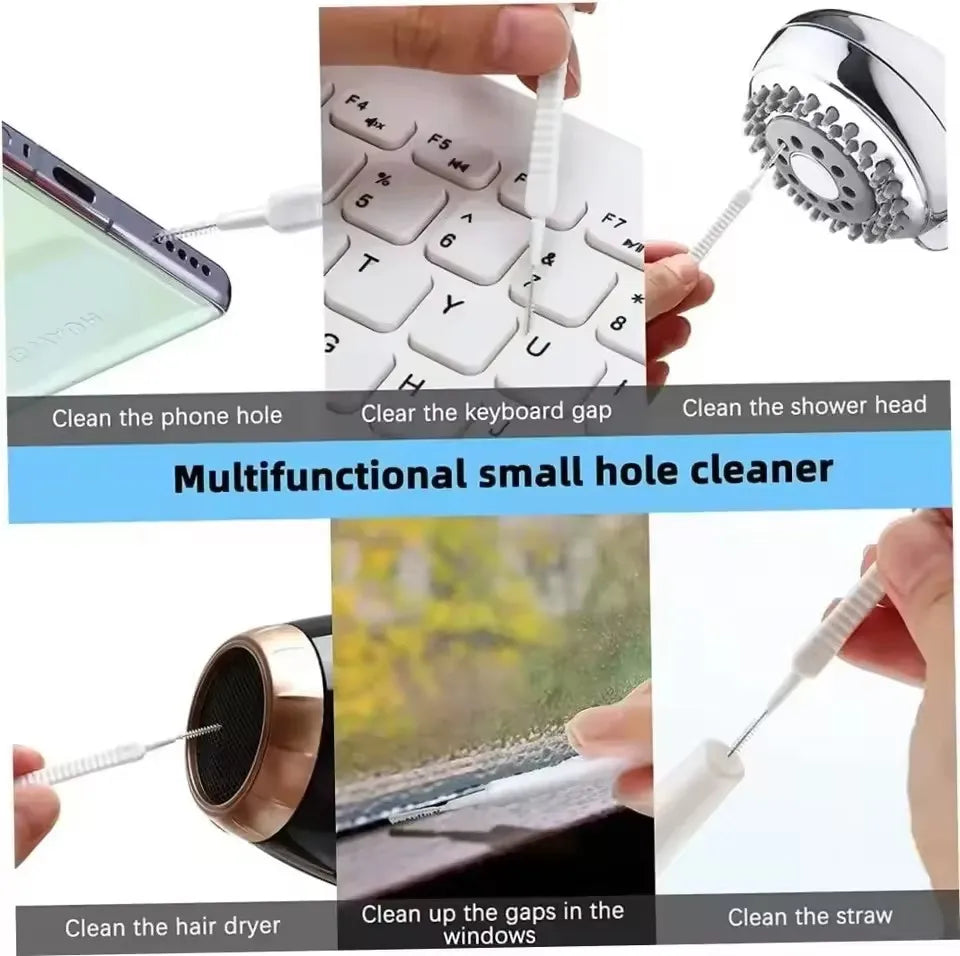 Charging Port Dust Plug With Cleaning Brush For IPhone Type C Samsung Xiaomi Set