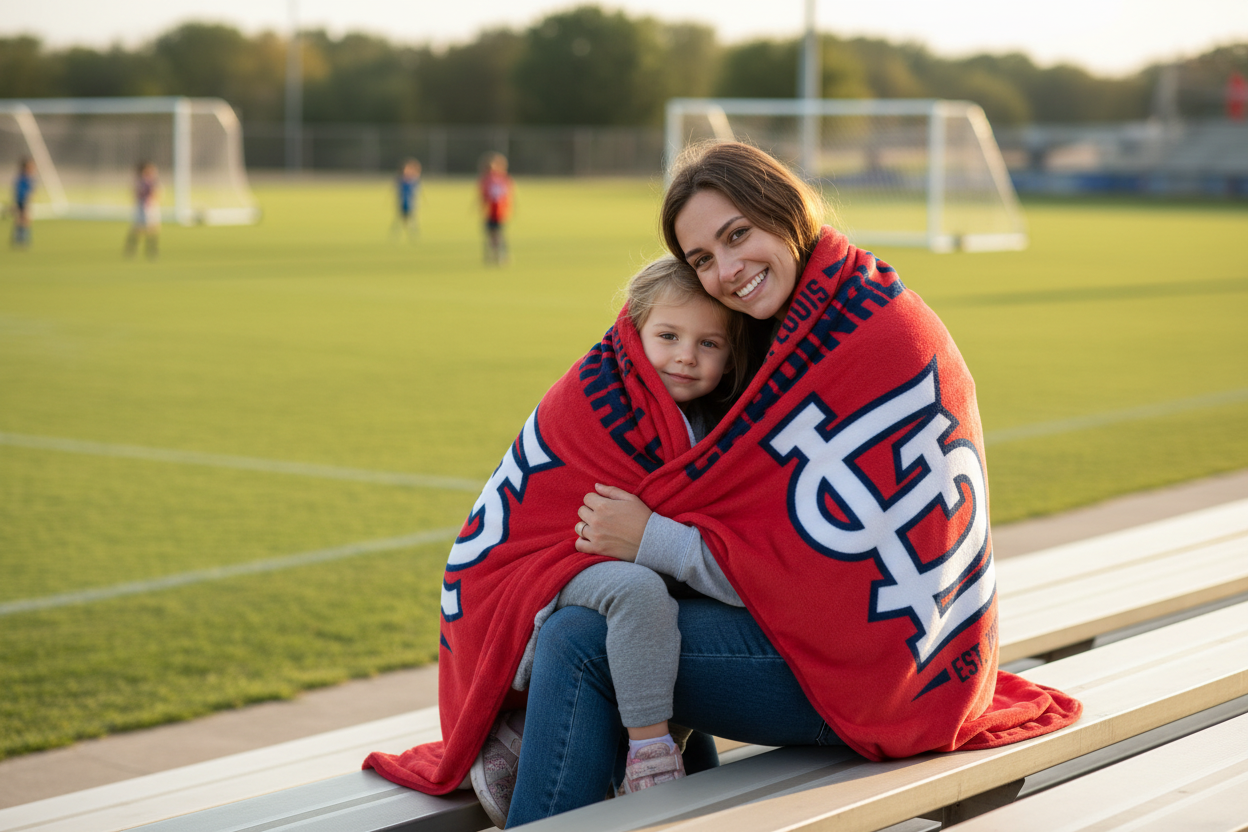 Licensed MLB Run Down Micro Raschel Plush Fleece Throw Blanket (St Louis Cardinals)