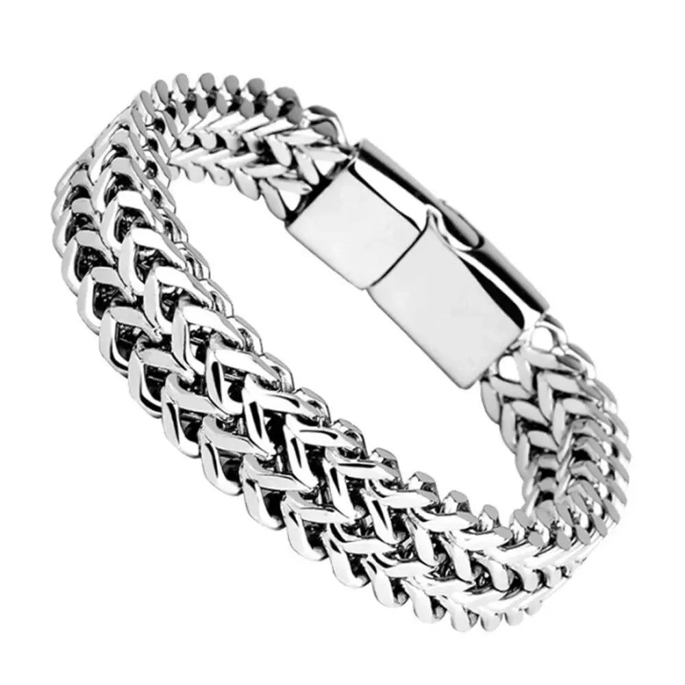 Steadfast Braided Steel Bracelet for Men Durable Everyday Wear
