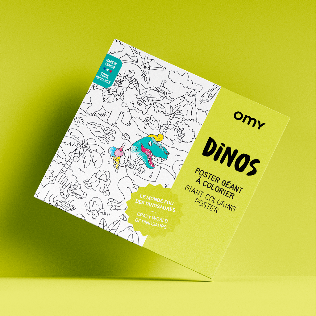 Dino Giant Coloring Poster For Kids And Family Prehistoric Illustrations