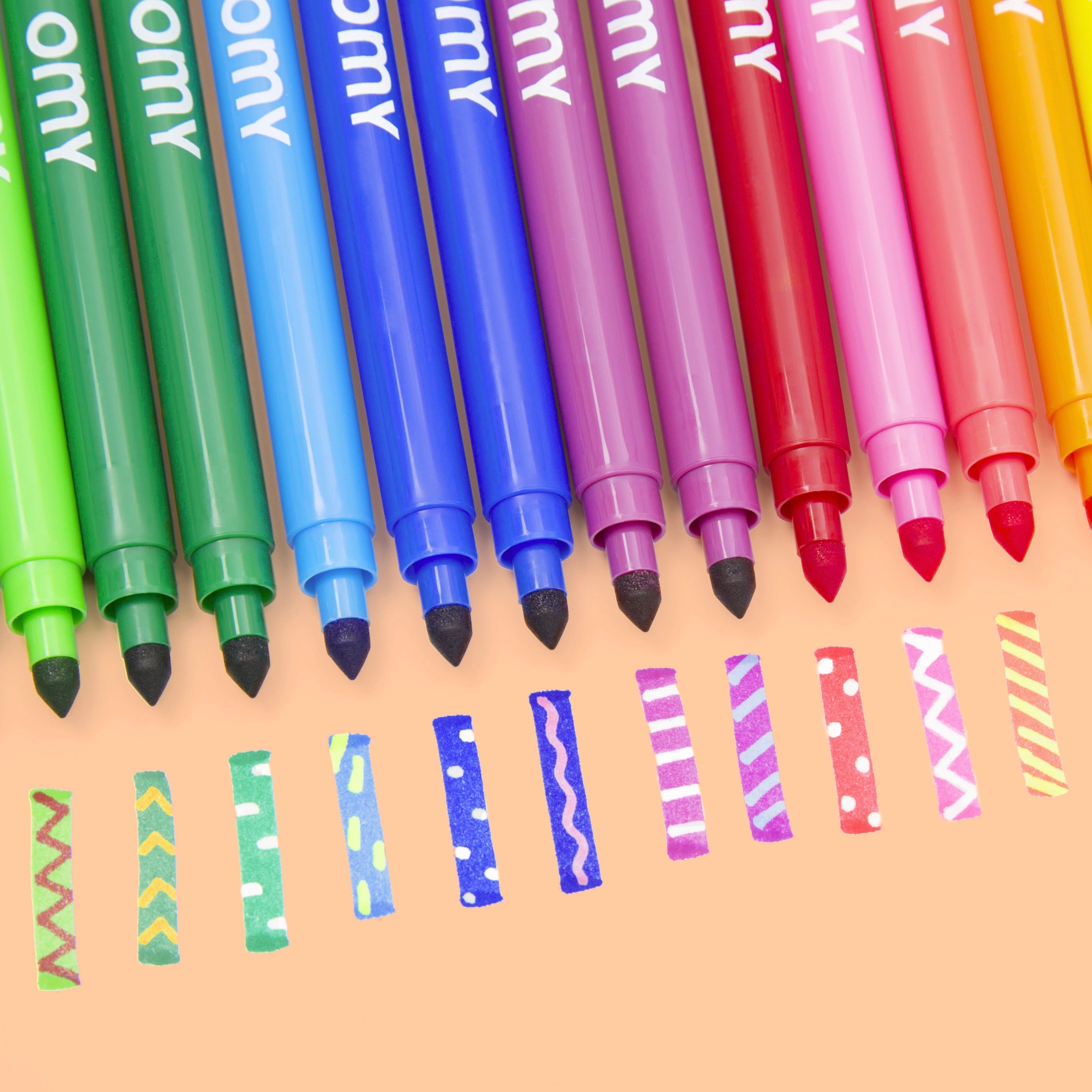 Magic Markers 16 Color Felt Tip Pens With Erasable Color Change Two White Pens