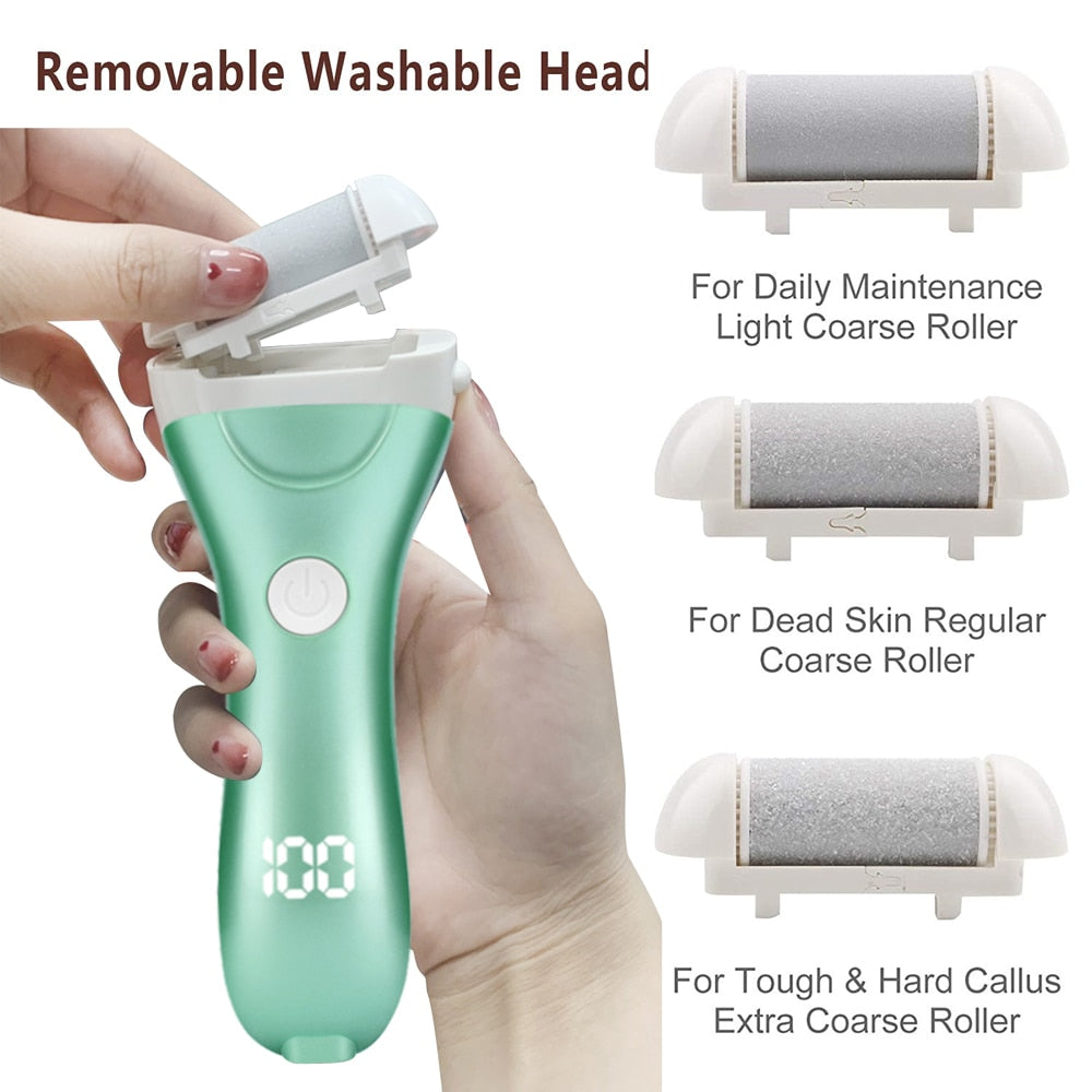 Rechargeable Cordless Electric Foot File For Heels Pedicure Tools