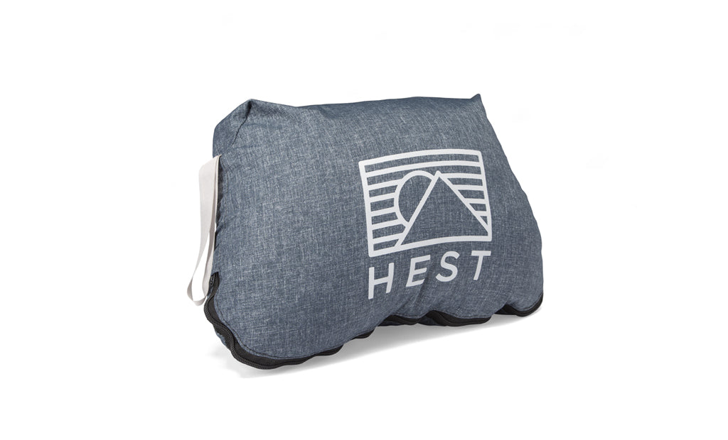 HEST Memory Foam Camp Pillow for Travel and Camping Comfort