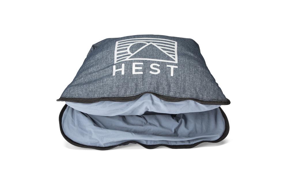 HEST Memory Foam Camp Pillow for Travel and Camping Comfort