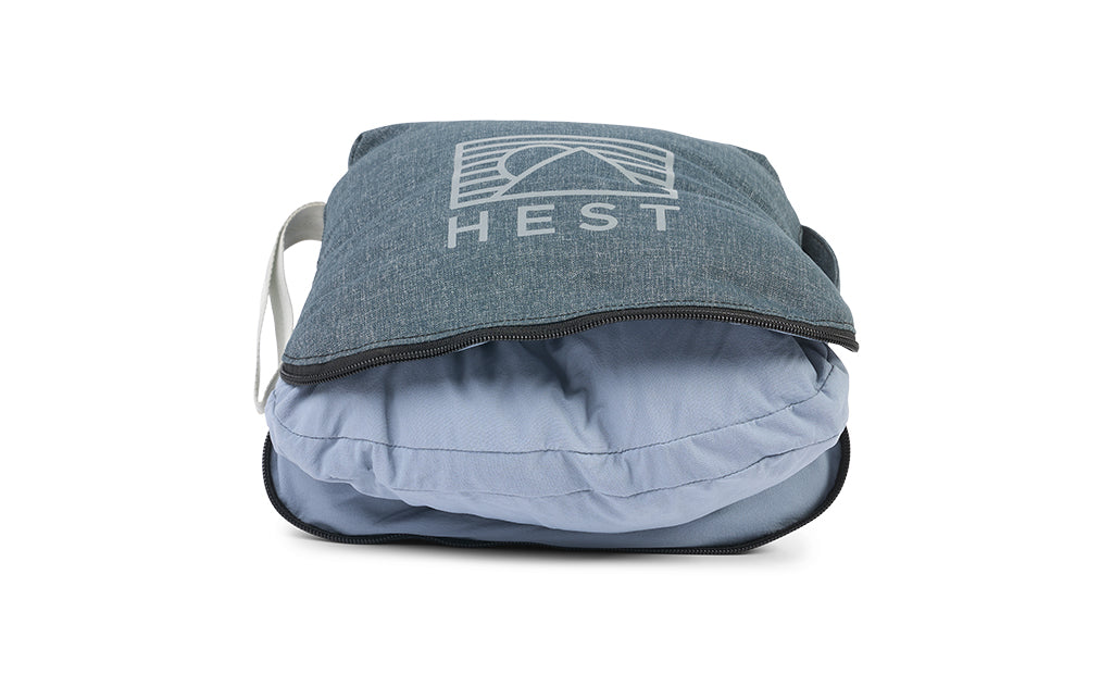 HEST Memory Foam Camp Pillow for Travel and Camping Comfort