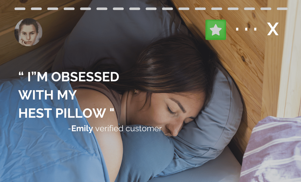 HEST Memory Foam Camp Pillow for Travel and Camping Comfort