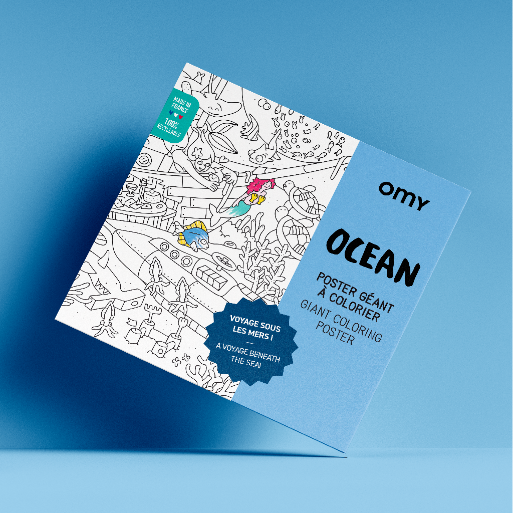 Ocean Giant Coloring Poster For All Ages Underwater Adventure