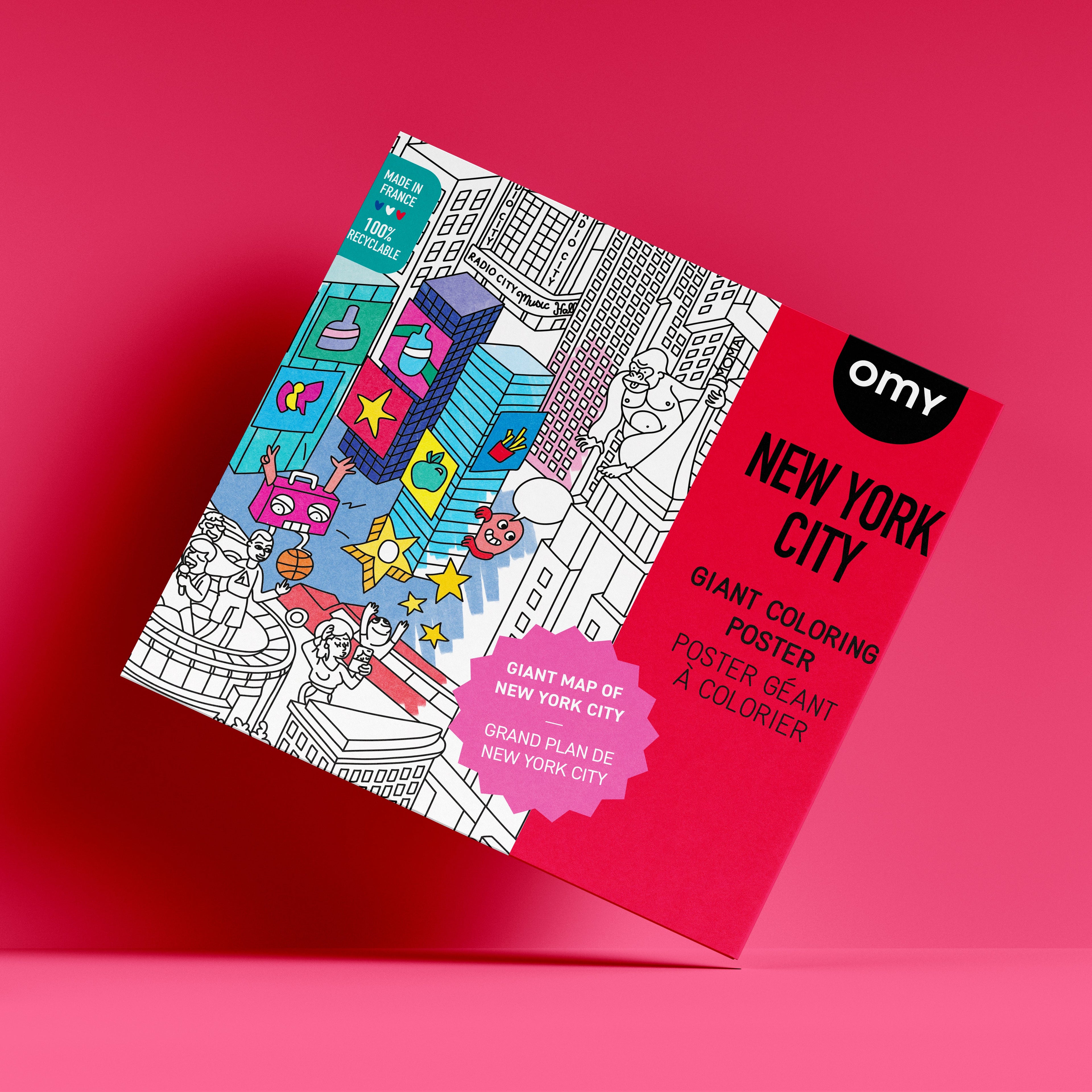 New York City Coloring Poster Giant for Kids and Family Fun