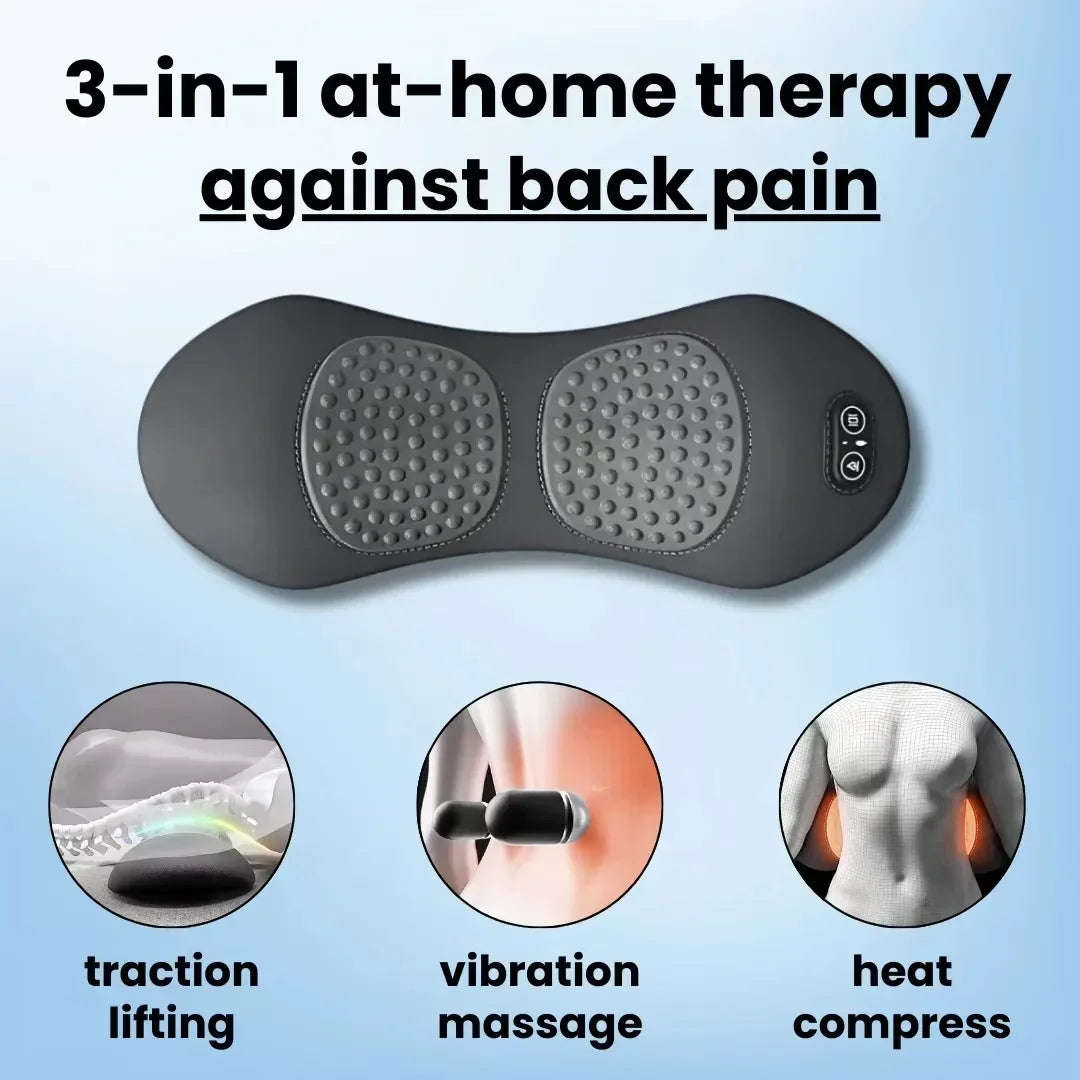 Desk Reset™ 3-in-1 Heat & Massage Back Support Cushion