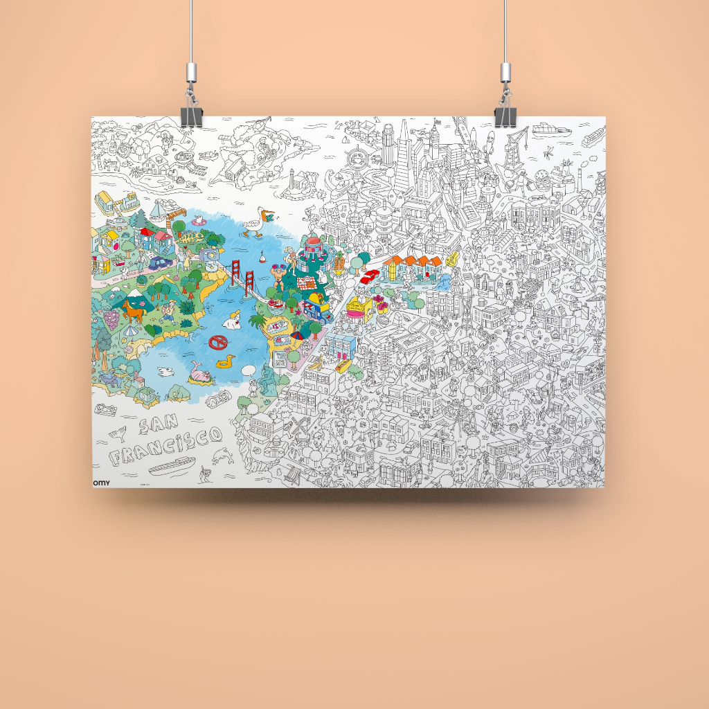 San Francisco Giant Poster For Coloring And Wall Art