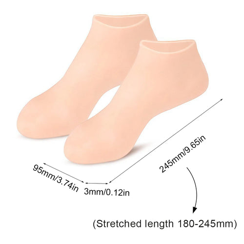 Silicone Anti Crack Foot Mask for Dryness and Hand Spa Treatment