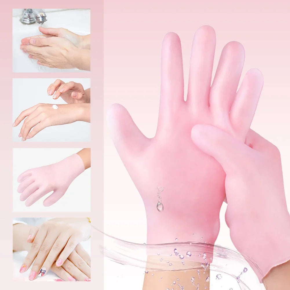 Silicone Anti Crack Foot Mask for Dryness and Hand Spa Treatment