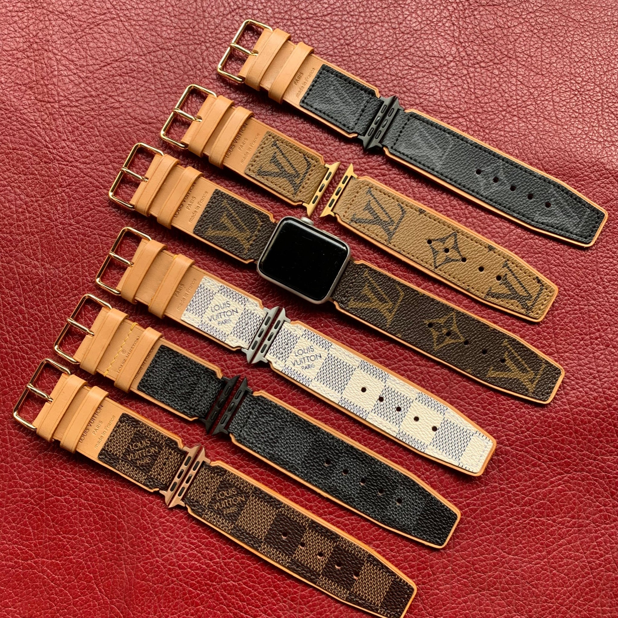 Recycled Louis Vuitton Apple Watch Band - Wide