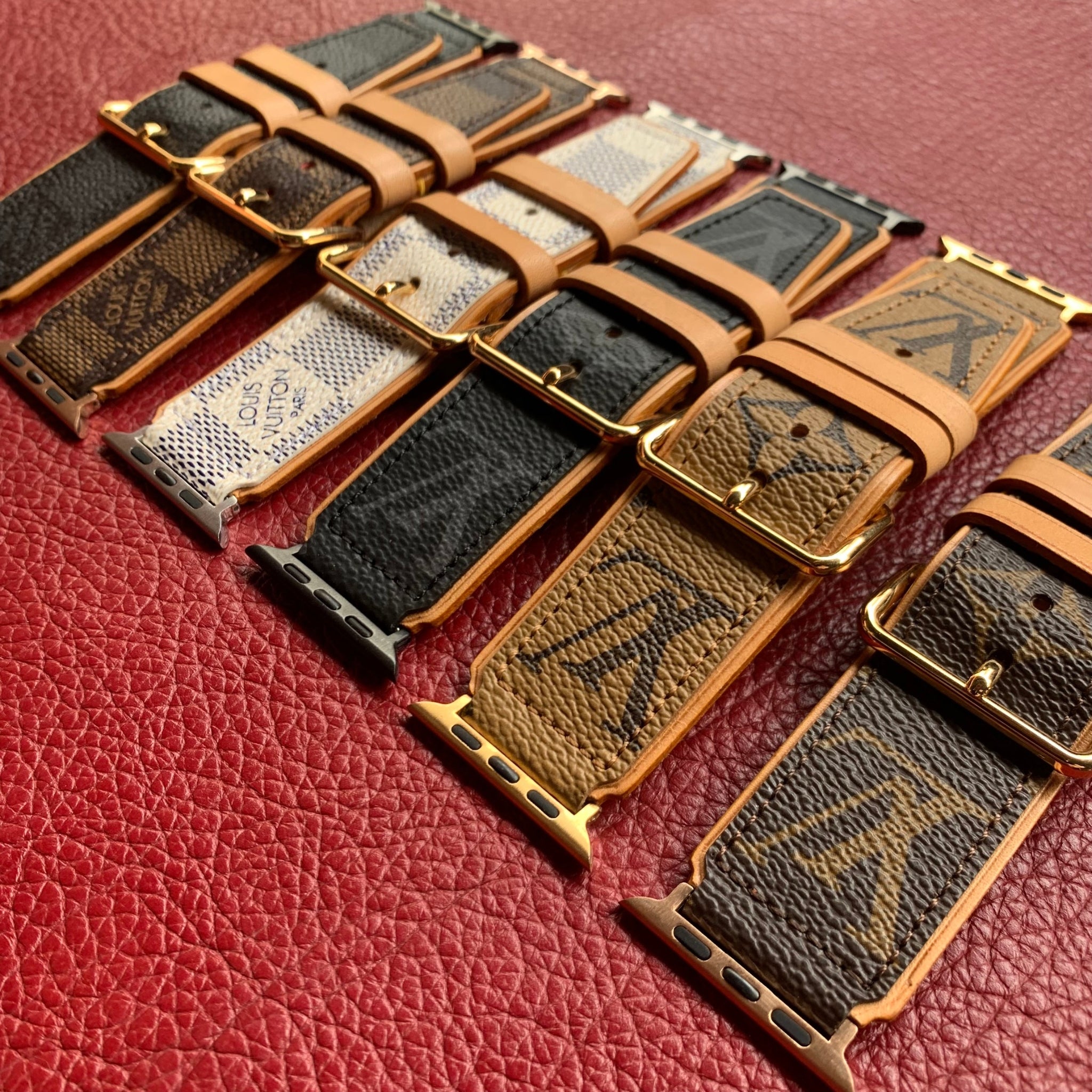 Recycled Louis Vuitton Apple Watch Band - Wide