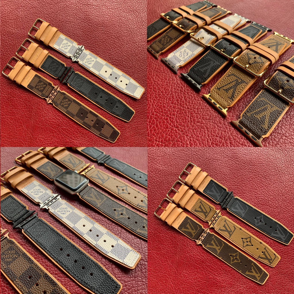 Recycled Louis Vuitton Apple Watch Band - Wide
