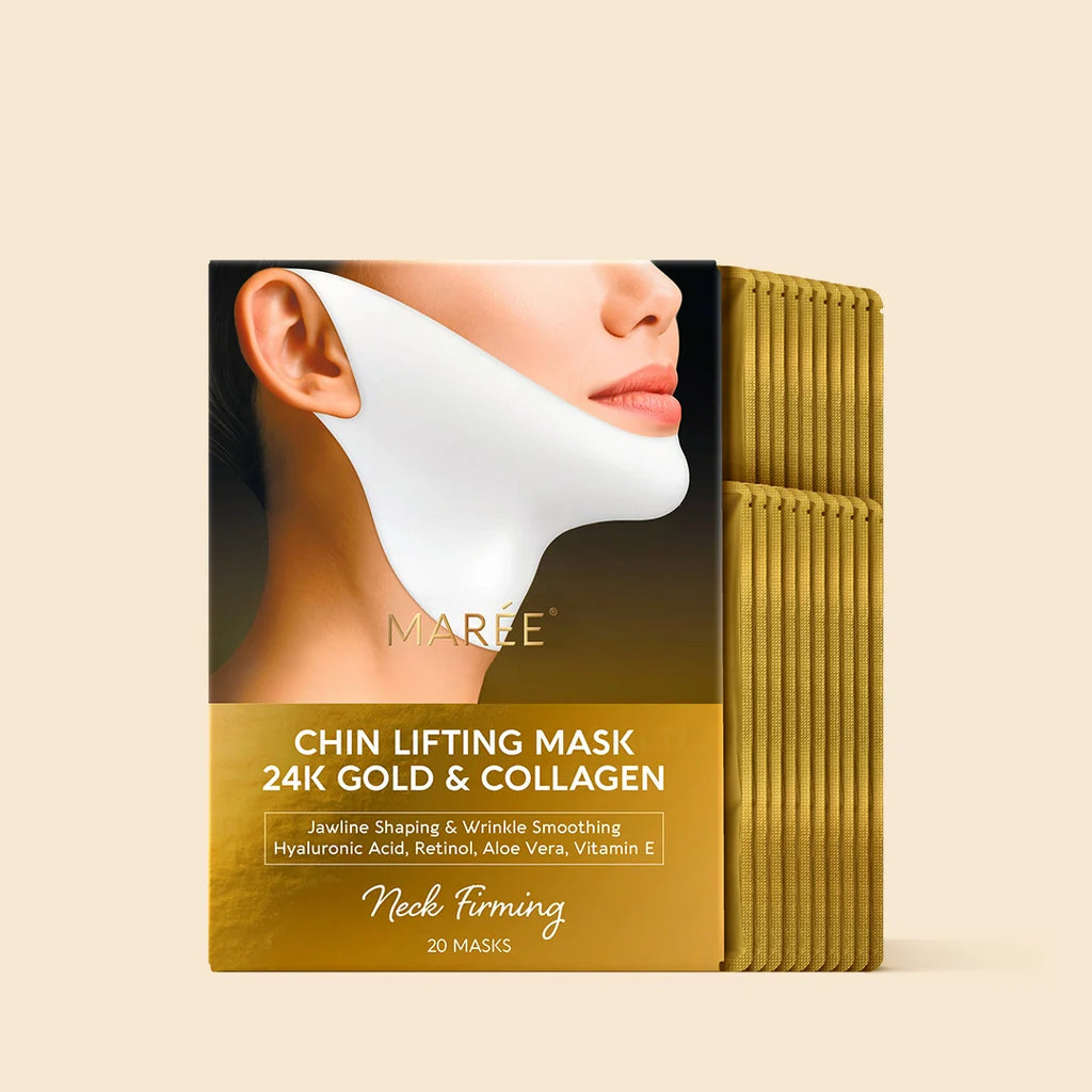 Jawline Reset™ 24K HydroLift Mask | V-Line Sculpting & Neck Treatment (20 Pack)