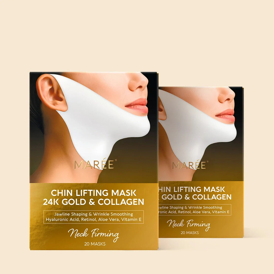Jawline Reset™ 24K HydroLift Mask | V-Line Sculpting & Neck Treatment (20 Pack)