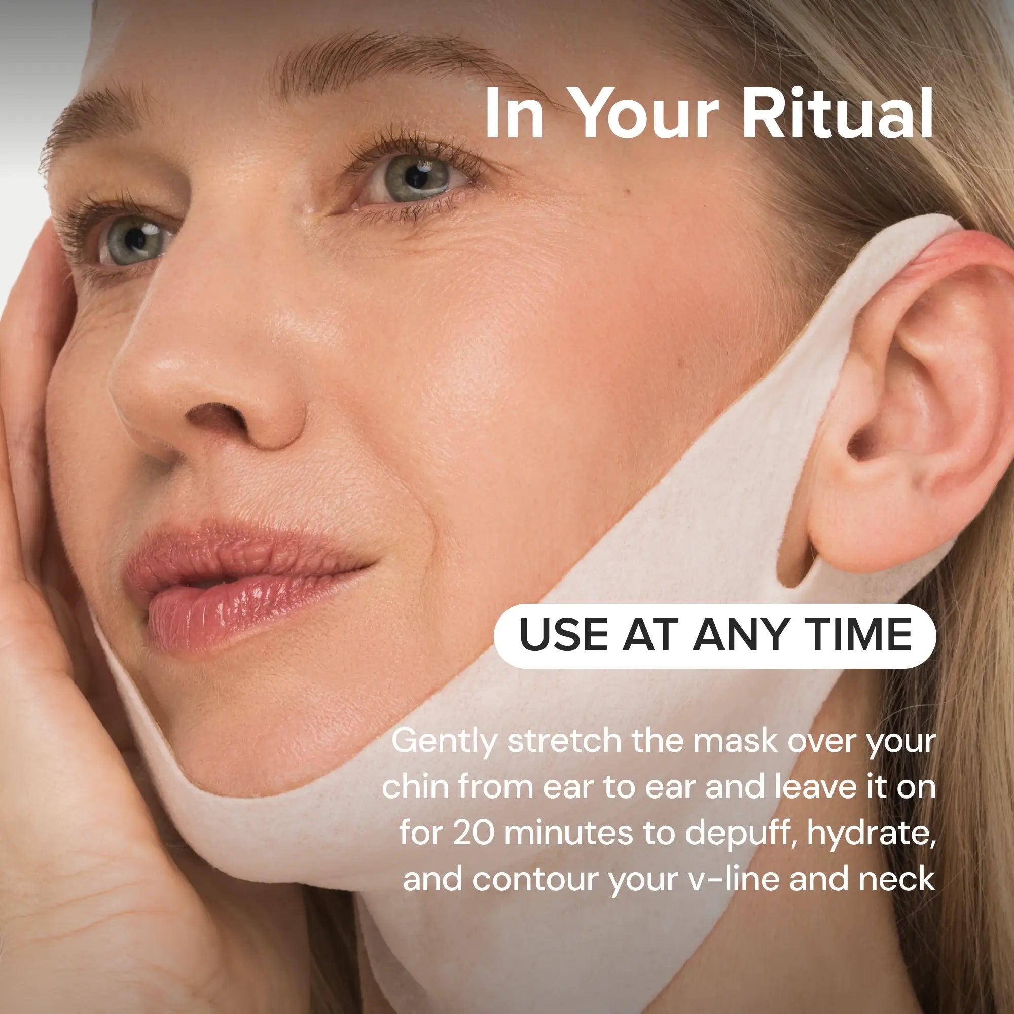 Jawline Reset™ 24K HydroLift Mask | V-Line Sculpting & Neck Treatment (20 Pack)