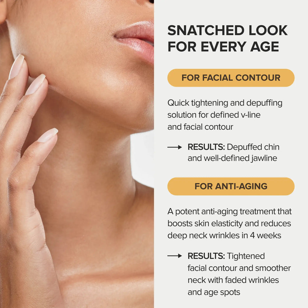 Jawline Reset™ 24K HydroLift Mask | V-Line Sculpting & Neck Treatment (20 Pack)