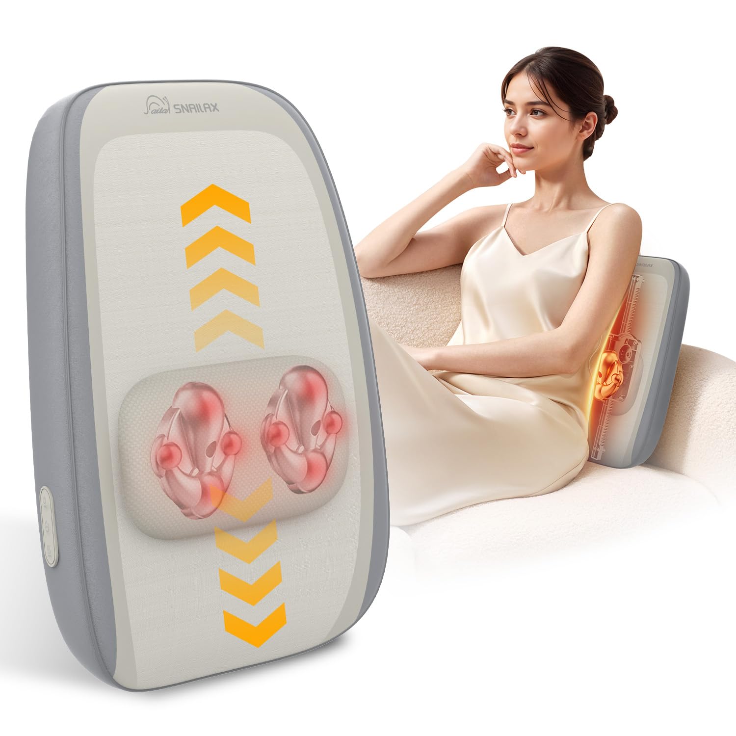 Desk Reset™Heated Shiatsu Back Massager & Lumbar Support Cushion