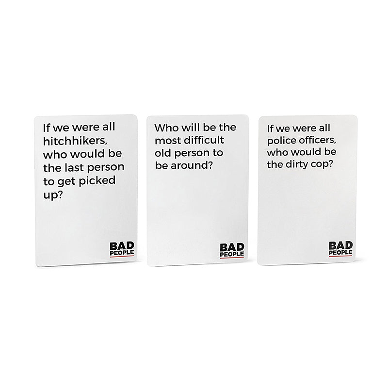 BAD PEOPLE Card Game - Base & Expansion Edition