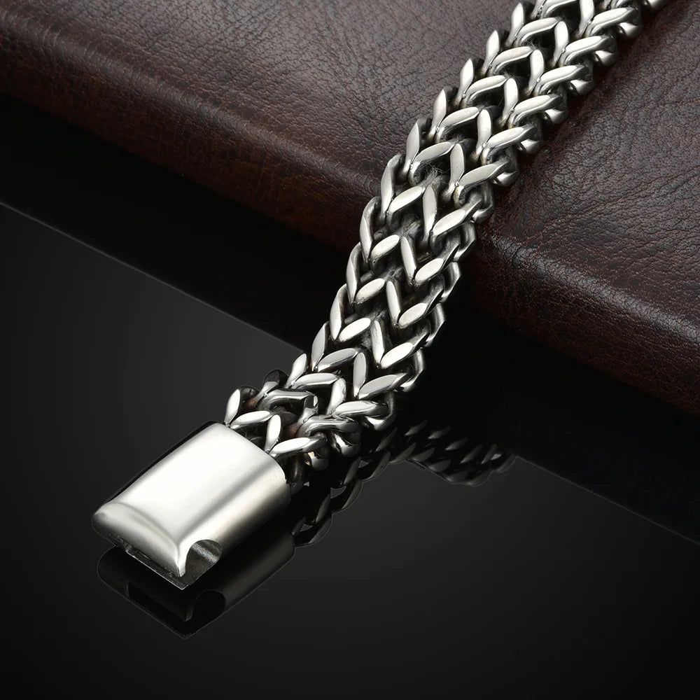 Steadfast Braided Steel Bracelet for Men Durable Everyday Wear