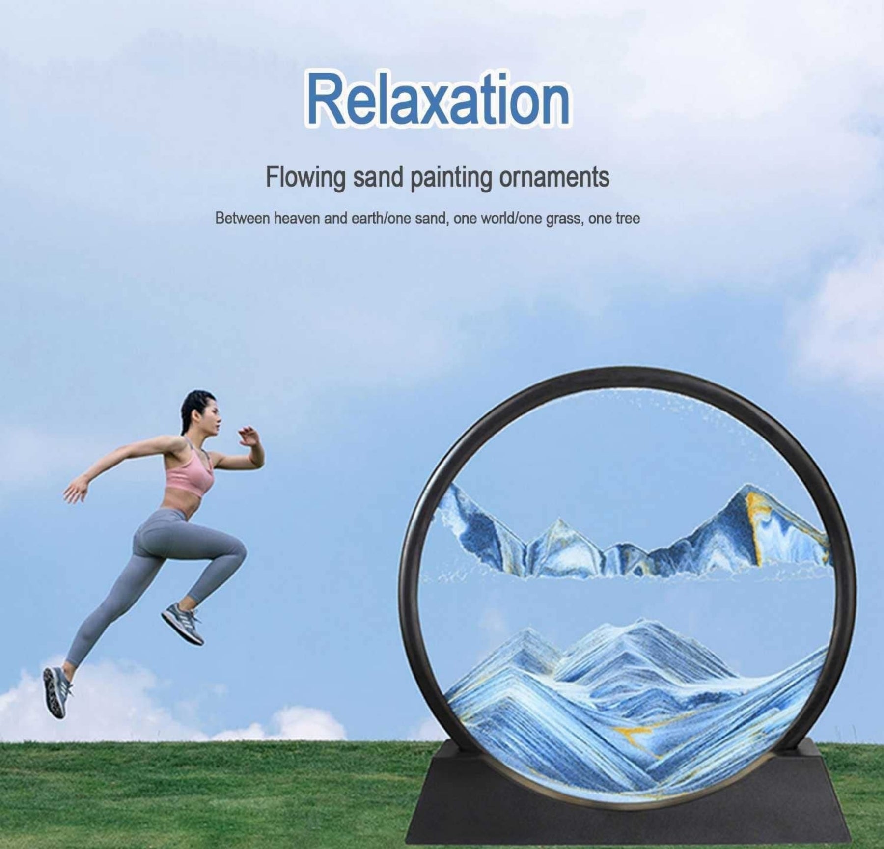 Beautiful flowing motion that naturally helps you slow down and reset