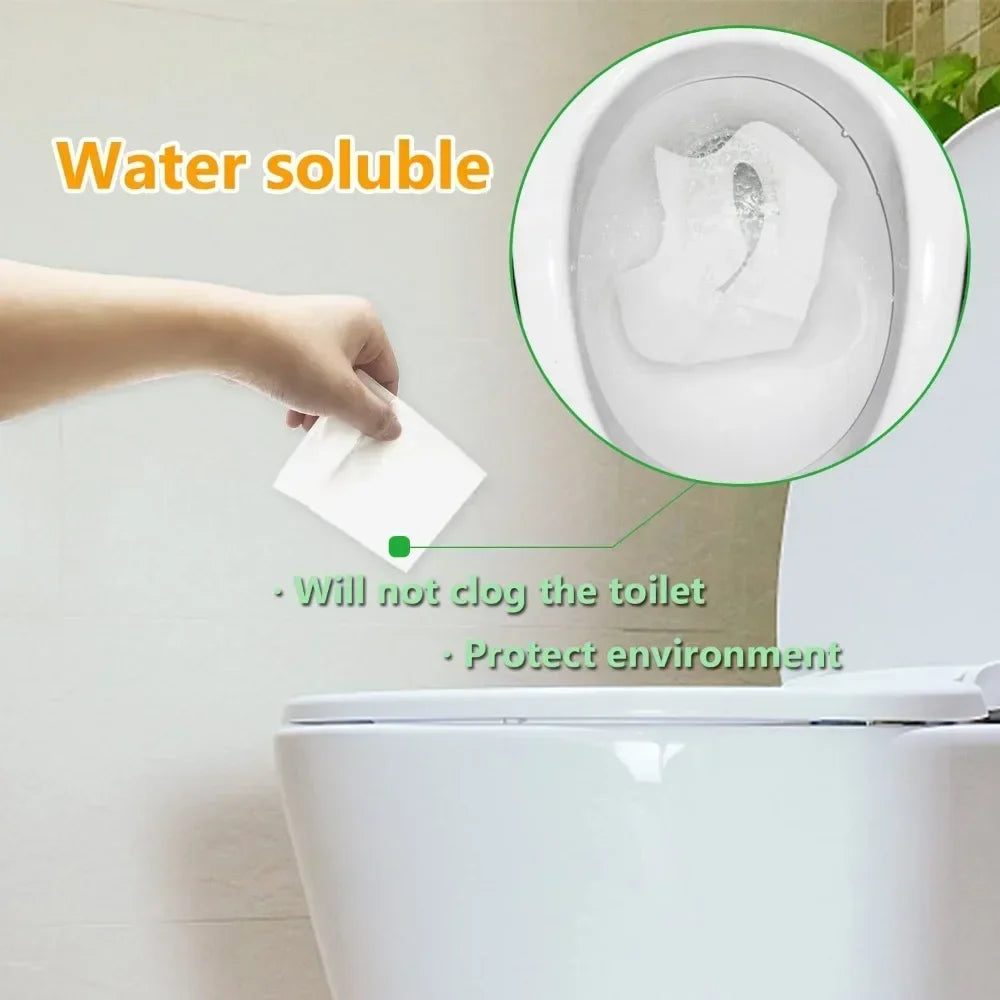 Waterproof Portable Disposable Toilet Seat Covers 10 Pack for Travel Hotels