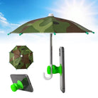 Pool Boy iPhone Umbrella in camo with suction cup phone stand and mini shade umbrella